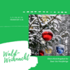 Geschmückter Nadelbaum mit Schnee